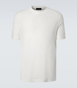 Thom Sweeney Thom Sweeney Linen-blend T-shirt