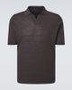 Thom Sweeney Thom Sweeney Linen and cotton polo shirt - 1