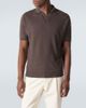 Thom Sweeney Thom Sweeney Linen and cotton polo shirt - 3