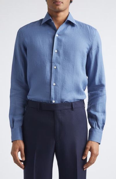 Thom Sweeney Thom Sweeney Linen Button-Up Shirt