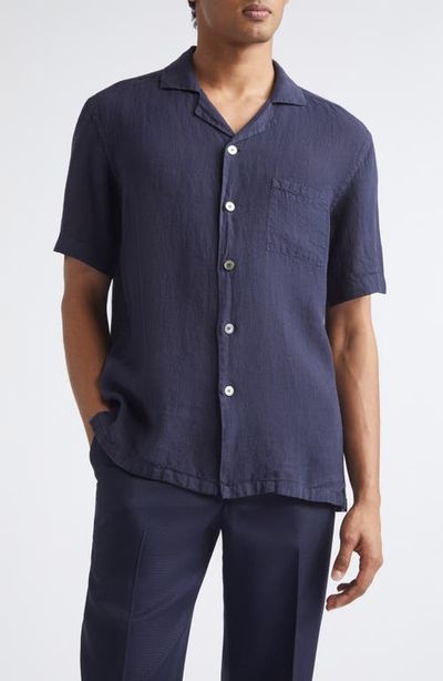 Thom Sweeney Thom Sweeney Linen Camp Shirt