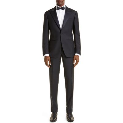 Thom Sweeney Thom Sweeney Peaked Lapel Wool Suit