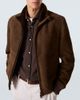 Thom Sweeney Thom Sweeney Shearling-lined suede bomber jacket - 5