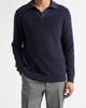 Thom Sweeney Thom Sweeney Skipper Long Sleeve Cotton Polo - 1