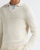 Thom Sweeney Thom Sweeney Skipper Wide Gauge Linen Blend Polo Sweater - 5