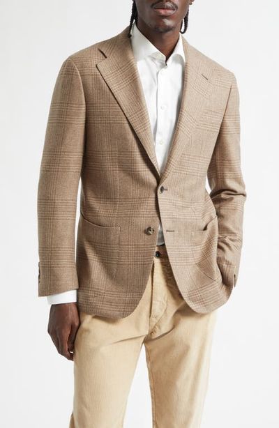Thom Sweeney Thom Sweeney Unstructured Single Breasted Plaid Cashmere Sport Coat