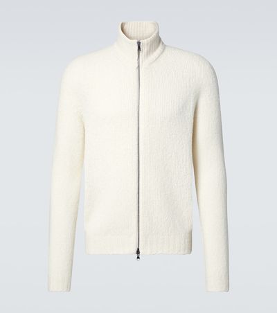 Thom Sweeney Thom Sweeney Wool and cashmere-blend zip-up sweater