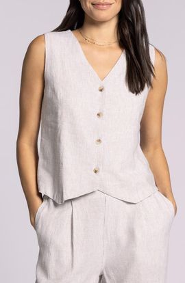 Thread & Supply Thread & Supply Anastasia Linen Blend Vest