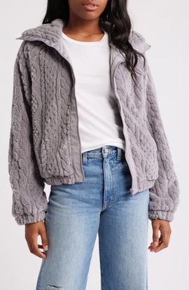 Thread & Supply Thread & Supply Cable Stitch Fleece Jacket