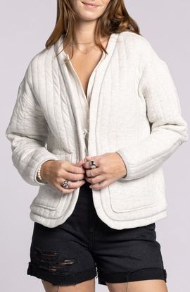 Thread & Supply Thread & Supply Joplin Quilted Cotton Tie Front Jacket