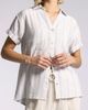 Thread & Supply Thread & Supply Sydney Stripe Short Sleeves Linen Blend Button-Up Shirt - 1