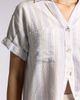 Thread & Supply Thread & Supply Sydney Stripe Short Sleeves Linen Blend Button-Up Shirt - 4