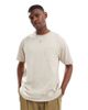 Threadbare Threadbare 220 GSM relaxed fit T-shirt with pocket in stone-Neutral - 1