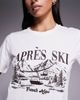 Threadbare Threadbare Apres Ski short sleeve pajamas with striped pants in ecru and brown - 4
