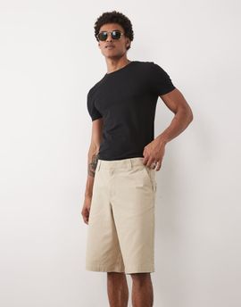 Threadbare Threadbare baggy fit shorts in stone-Neutral