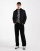 Threadbare Threadbare canvas zip front barn jacket in black - 2