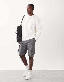 Threadbare Threadbare cargo shorts in gray