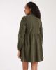 Threadbare Threadbare cord shirt mini dress in green - 4