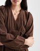 Threadbare Threadbare corduroy long sleeve mini dress in chocolate brown - 3