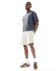 Threadbare Threadbare cotton blend chino shorts in stone-Neutral - 1