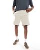 Threadbare Threadbare cotton blend chino shorts in stone-Neutral - 2