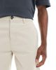 Threadbare Threadbare cotton blend chino shorts in stone-Neutral - 4