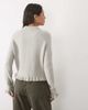 Threadbare Threadbare crew neck cardigan with ruffle hem and cuffs in gray - 3