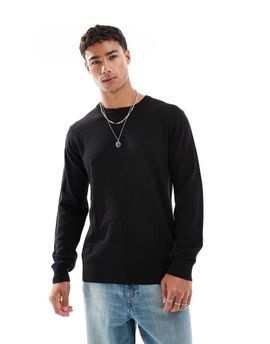 Threadbare Threadbare crew neck sweater in black