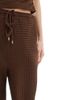 Threadbare Threadbare drawstring textured wide leg pants in brown - part of a set - 3