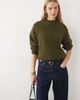Threadbare Threadbare high neck sweater in khaki-Green - 1