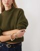 Threadbare Threadbare high neck sweater in khaki-Green - 3