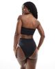 Threadbare Threadbare high waist bikini bottoms in black - part of a set - 3