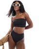Threadbare Threadbare high waist bikini bottoms in black - part of a set - 4