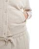 Threadbare Threadbare jersey button up cardigan in oat - part of a set-Neutral - 4