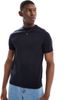 Threadbare Threadbare knit crew neck T-shirt in navy - 1