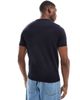 Threadbare Threadbare knit crew neck T-shirt in navy - 2