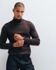 Threadbare Threadbare knit turtleneck sweater in chocolate brown - 1
