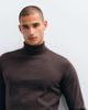 Threadbare Threadbare knit turtleneck sweater in chocolate brown - 3