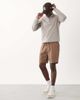 Threadbare Threadbare linen mix shorts in brown - 1