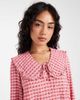 Threadbare Threadbare long sleeve blouse with peter pan collar in pink and red gingham - 4