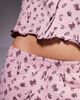 Threadbare Threadbare long sleeve button down ski print pajamas in fig-Red - 2