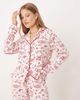 Threadbare Threadbare long sleeve Christmas pajamas in white and red - 1