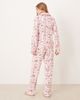 Threadbare Threadbare long sleeve Christmas pajamas in white and red - 4