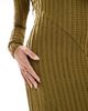 Threadbare Threadbare long sleeve ribbed textured maxi dress in olive green - 2