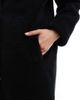 Threadbare Threadbare maxi borg coat in black - 2