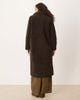 Threadbare Threadbare maxi teddy coat in chocolate brown - 4
