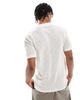 Threadbare Threadbare open knit button down short sleeve shirt in white - 4