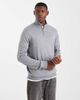 Threadbare Threadbare quarter zip sweater in light gray - 1
