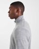 Threadbare Threadbare quarter zip sweater in light gray - 4