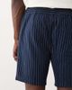 Threadbare Threadbare shorts in navy blue pinstripe - 3
